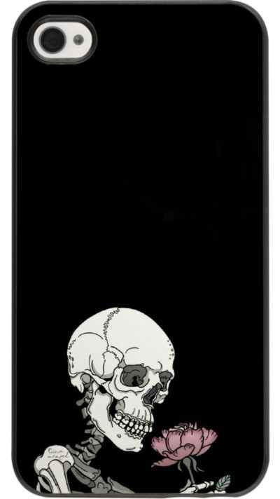 iPhone 4/4s Case Hülle - Halloween 2023 rose and skeleton