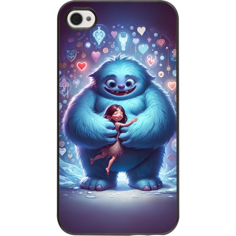 iPhone 4/4s Case Hülle - Valentin 2024 Flauschige Liebe