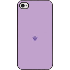 iPhone 4/4s Case Hülle - Valentine 2023 purpule single heart