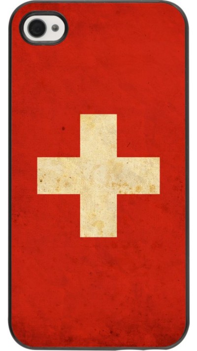 Coque iPhone 4/4s - Vintage Flag SWISS