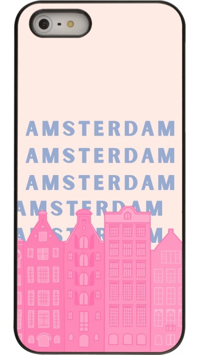 iPhone 5/5s / SE (2016) Case Hülle - Amsterdam Pink Print