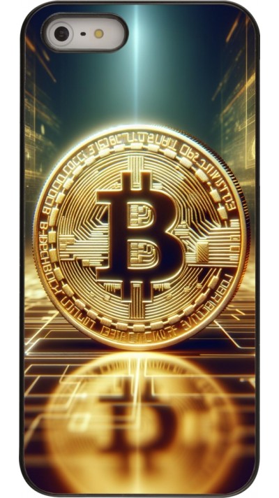 iPhone 5/5s / SE (2016) Case Hülle - Bitcoin Stehen