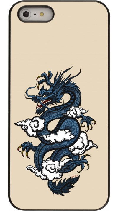 iPhone 5/5s / SE (2016) Case Hülle - Blue Dragon Tattoo