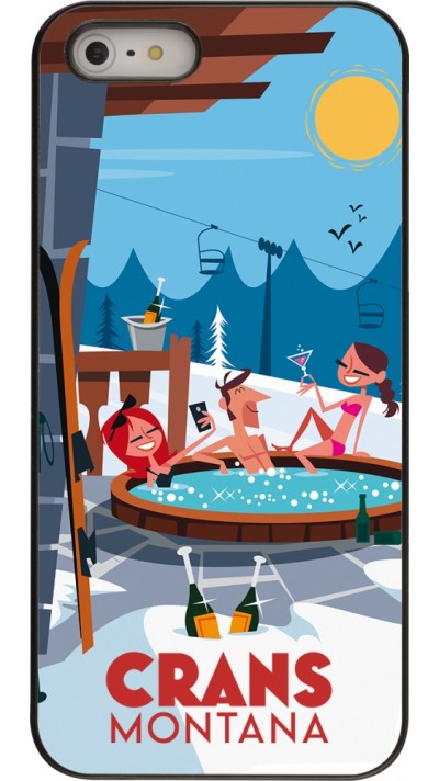 iPhone 5/5s / SE (2016) Case Hülle - Crans-Montana Mountain Jacuzzi