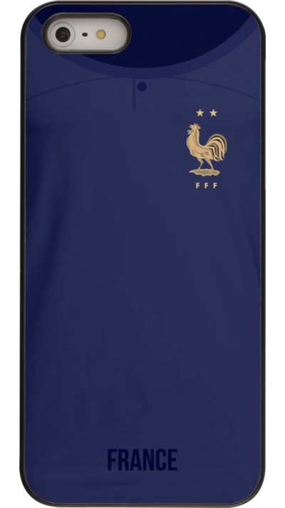 iPhone 5/5s / SE (2016) Case Hülle - Frankreich 2022 personalisierbares Fussballtrikot