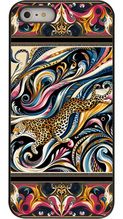 iPhone 5/5s / SE (2016) Case Hülle - Leopard Abstrakte Kunst