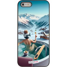 iPhone 5/5s / SE (2016) Case Hülle - Berg Glamour Whirlpool