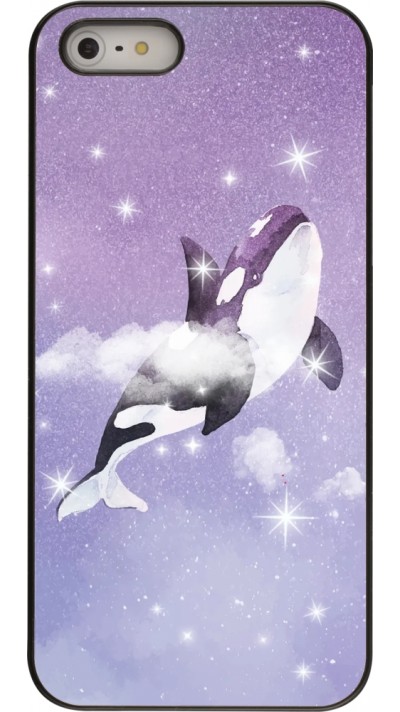 Hülle iPhone 5/5s / SE (2016) - Whale in sparking stars