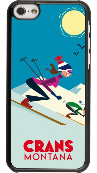 iPhone 5c Case Hülle - Crans-Montana Ski Downhill
