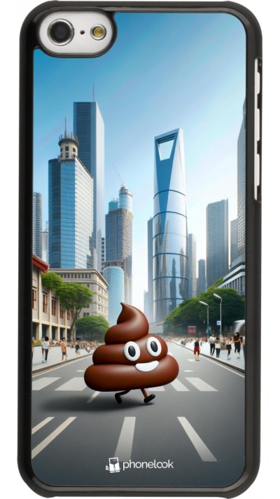 iPhone 5c Case Hülle - Kackhaufen Emoji Spaziergang