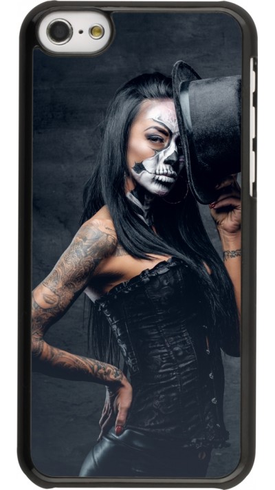 iPhone 5c Case Hülle - Halloween 22 Tattooed Girl