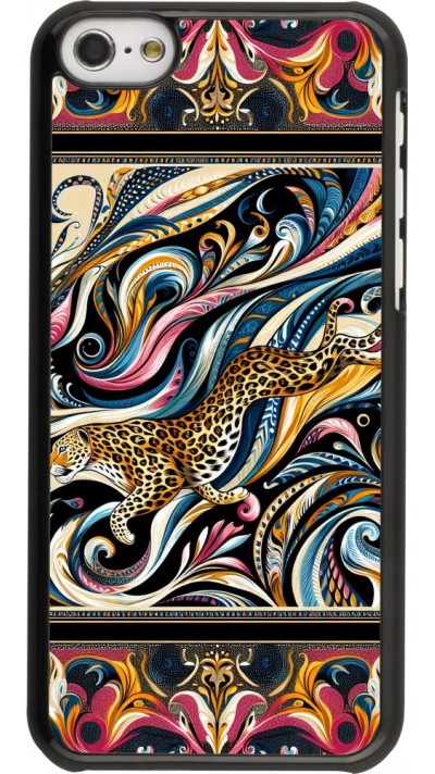 iPhone 5c Case Hülle - Leopard Abstrakte Kunst