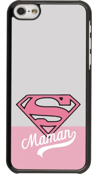 iPhone 5c Case Hülle - Mom 2024 Super hero maman