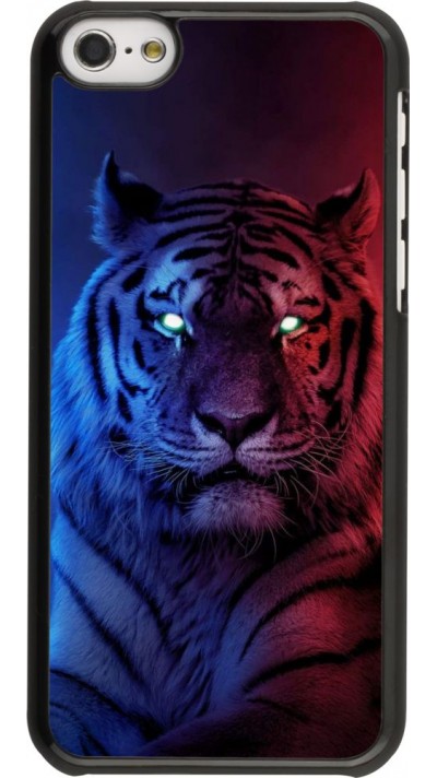 Hülle iPhone 5c - Tiger Blue Red