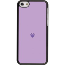 iPhone 5c Case Hülle - Valentine 2023 purpule single heart