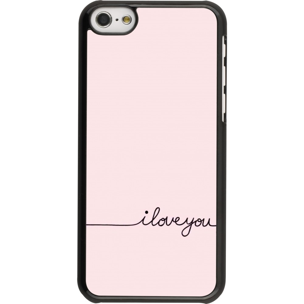 iPhone 5c Case Hülle - Valentine 2023 i love you writing