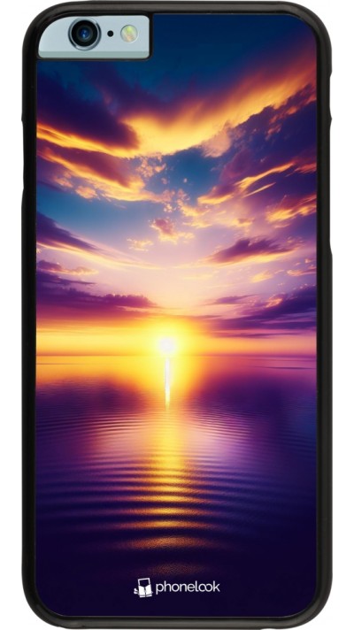 iPhone 6/6s Case Hülle - Sonnenuntergang gelb violett