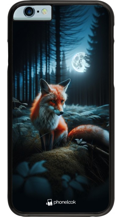 iPhone 6/6s Case Hülle - Fuchs Mond Wald