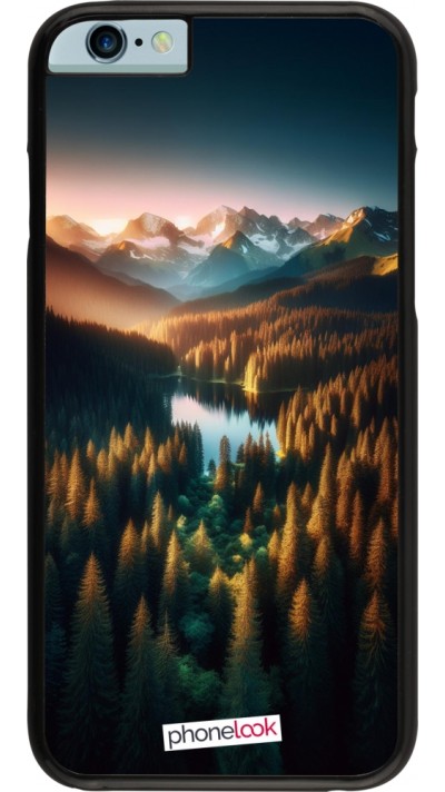 iPhone 6/6s Case Hülle - Sonnenuntergang Waldsee