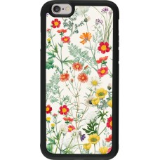 Coque iPhone 6/6s - Silicone rigide noir Flora Botanical Wildlife