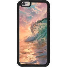 iPhone 6/6s Case Hülle - Silikon schwarz Wave Sunset