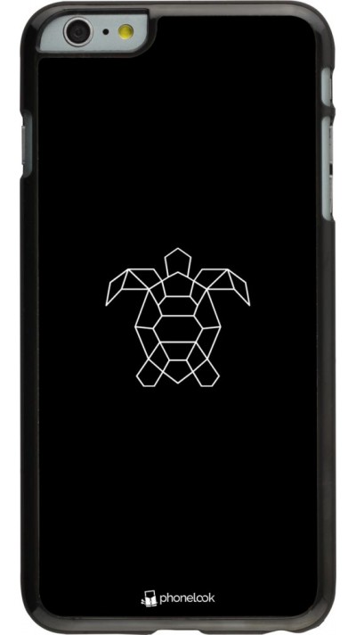 Coque iPhone 6 Plus / 6s Plus - Turtles lines on black