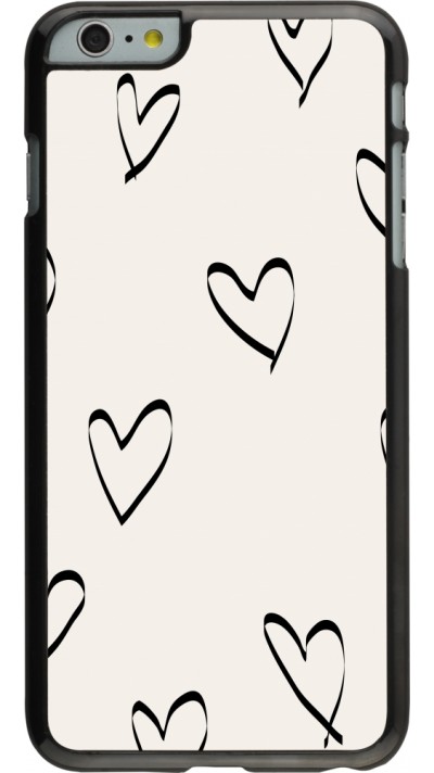 iPhone 6 Plus / 6s Plus Case Hülle - Valentine 2023 minimalist hearts