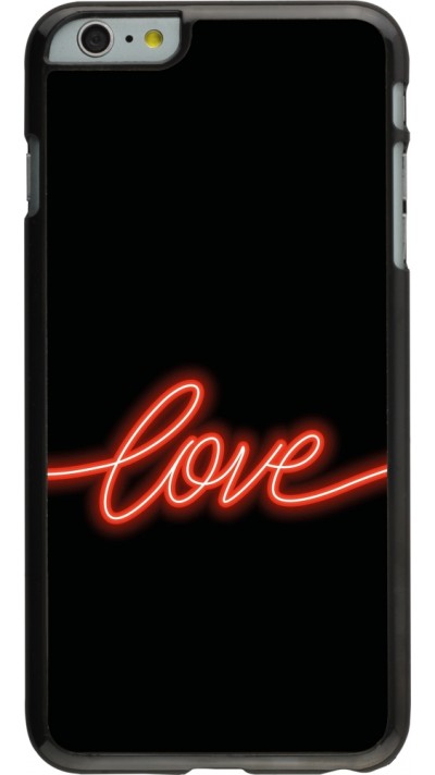 iPhone 6 Plus / 6s Plus Case Hülle - Valentine 2023 neon love