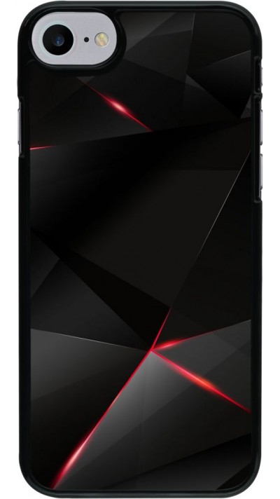 Hülle iPhone 7 / 8 / SE (2020, 2022) - Black Red Lines