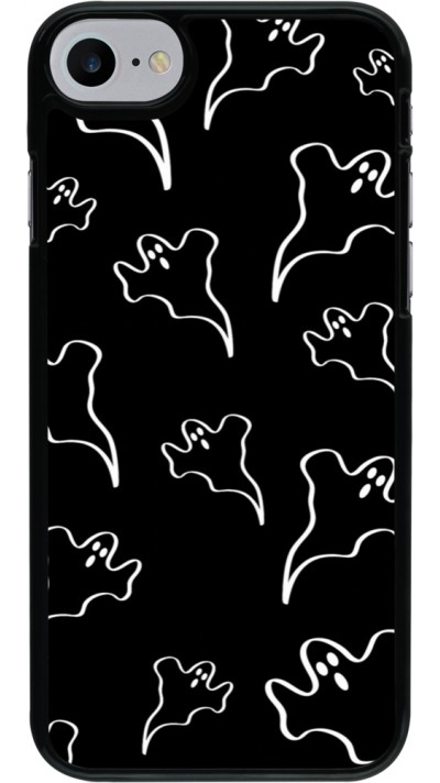 iPhone 7 / 8 / SE (2020, 2022) Case Hülle - Halloween 2024 black and white ghosts