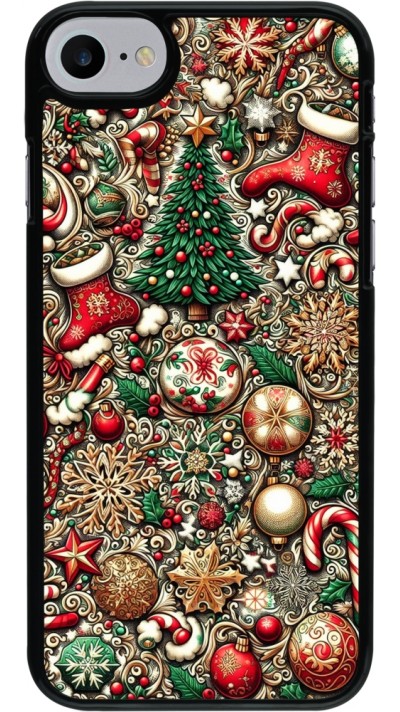 iPhone 7 / 8 / SE (2020, 2022) Case Hülle - Weihnachten 2023 Mikromuster