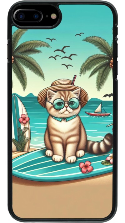 iPhone 7 Plus / 8 Plus Case Hülle - Chat Surf Stil