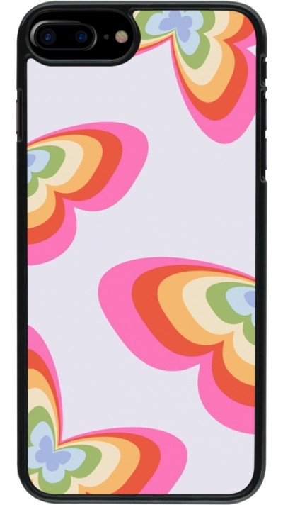 iPhone 7 Plus / 8 Plus Case Hülle - Easter 2024 rainbow butterflies