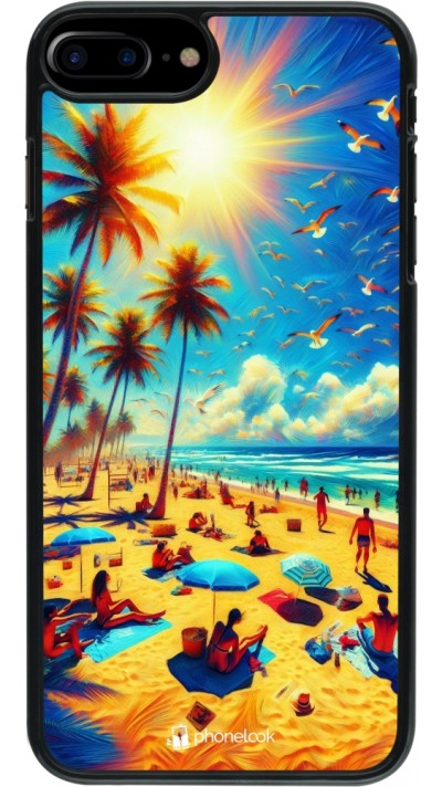 iPhone 7 Plus / 8 Plus Case Hülle - Sommer Paradies Farbe