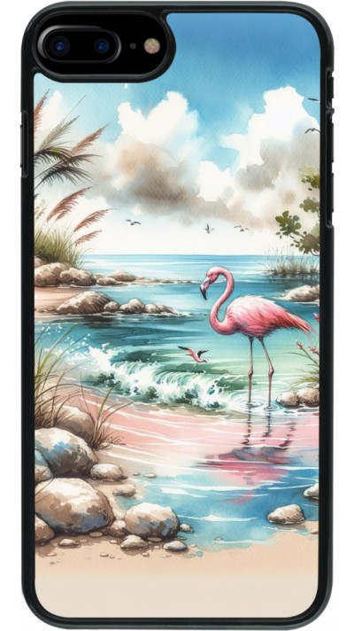 iPhone 7 Plus / 8 Plus Case Hülle - Flamingo Aquarell