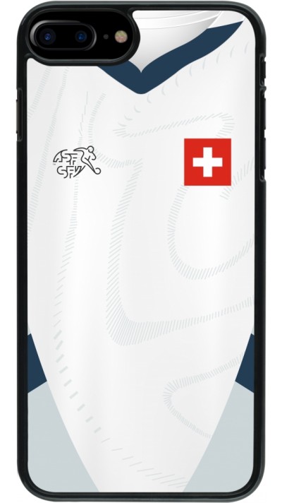 iPhone 7 Plus / 8 Plus Case Hülle - Schweiz Away personalisierbares Fussballtrikot