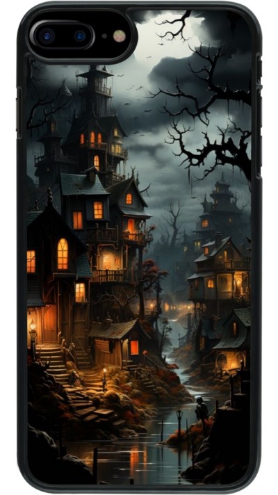 iPhone 7 Plus / 8 Plus Case Hülle - Halloween 2024 scary town