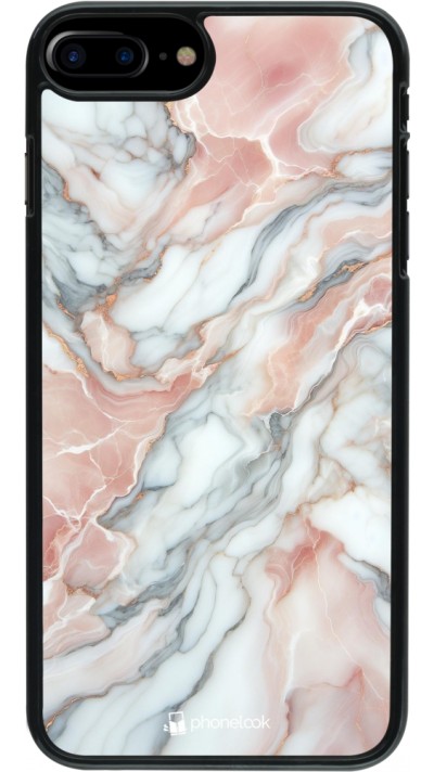 iPhone 7 Plus / 8 Plus Case Hülle - Rosa Leuchtender Marmor