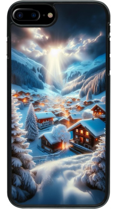 iPhone 7 Plus / 8 Plus Case Hülle - Berg Schnee Licht