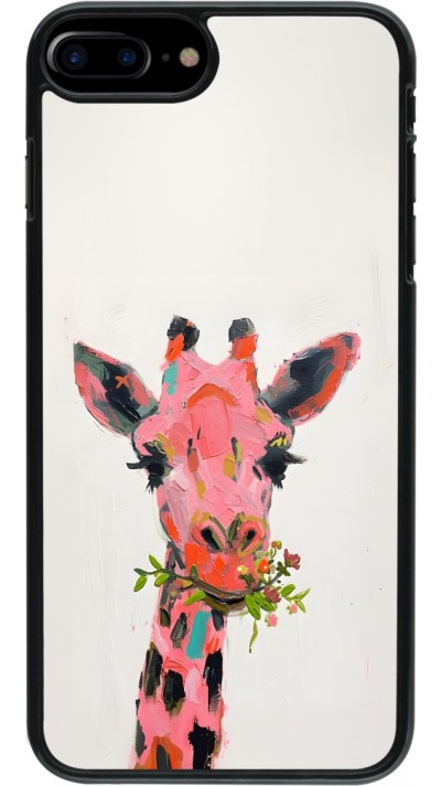 iPhone 7 Plus / 8 Plus Case Hülle - Pink Girafe Paint