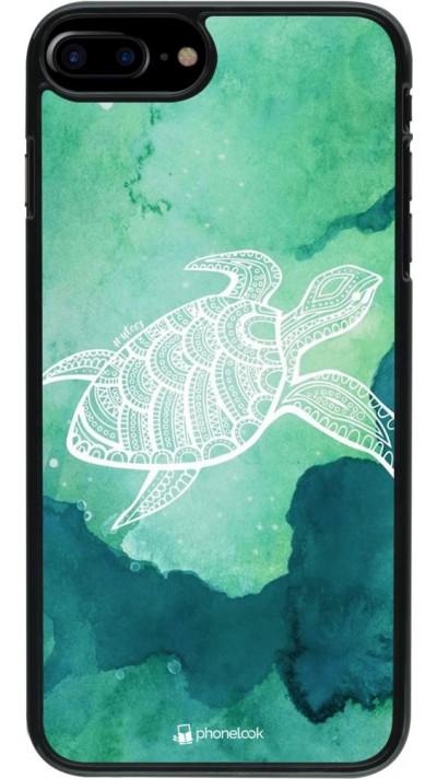 Hülle iPhone 7 Plus / 8 Plus - Turtle Aztec Watercolor