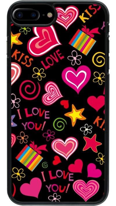 iPhone 7 Plus / 8 Plus Case Hülle - Valentine 2023 love symbols