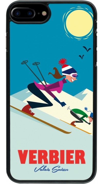 iPhone 7 Plus / 8 Plus Case Hülle - Verbier Ski Downhill