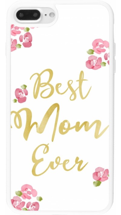 iPhone 7 Plus / 8 Plus Case Hülle - Silikon weiss Mom 2024 best Mom ever