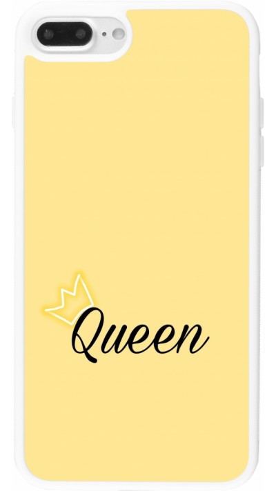 iPhone 7 Plus / 8 Plus Case Hülle - Silikon weiss Mom 2024 Queen