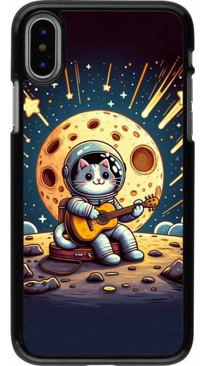 iPhone X / Xs Case Hülle - AstroKatze RockMond