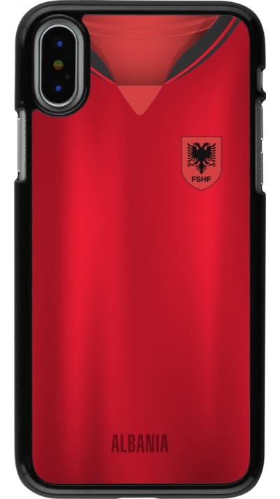 iPhone X / Xs Case Hülle - Albanien personalisierbares Fussballtrikot