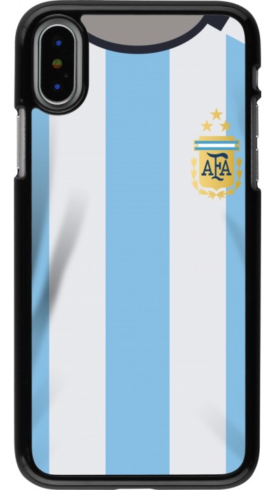 iPhone X / Xs Case Hülle - Argentinien 2022 personalisierbares Fussballtrikot