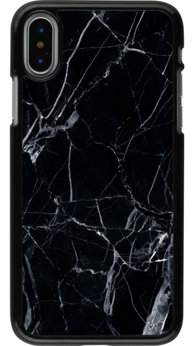 Hülle iPhone X / Xs - Marble Black 01