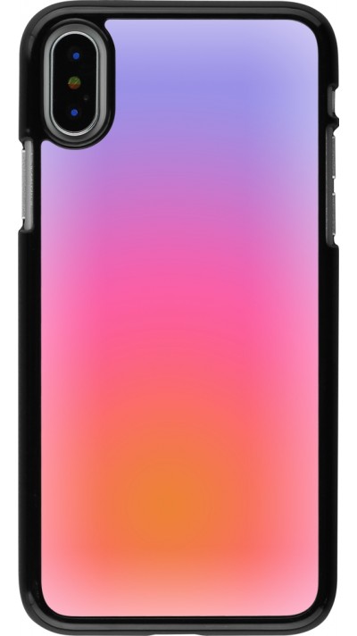 iPhone X / Xs Case Hülle - Orange Pink Blue Gradient